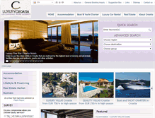 Tablet Screenshot of luxurycroatia.com